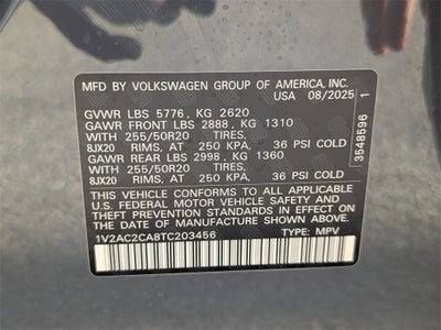 2026 Volkswagen Atlas Cross Sport 2.0T SEL R-Line Black