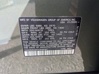 2026 Volkswagen Atlas 2.0T Peak Edition