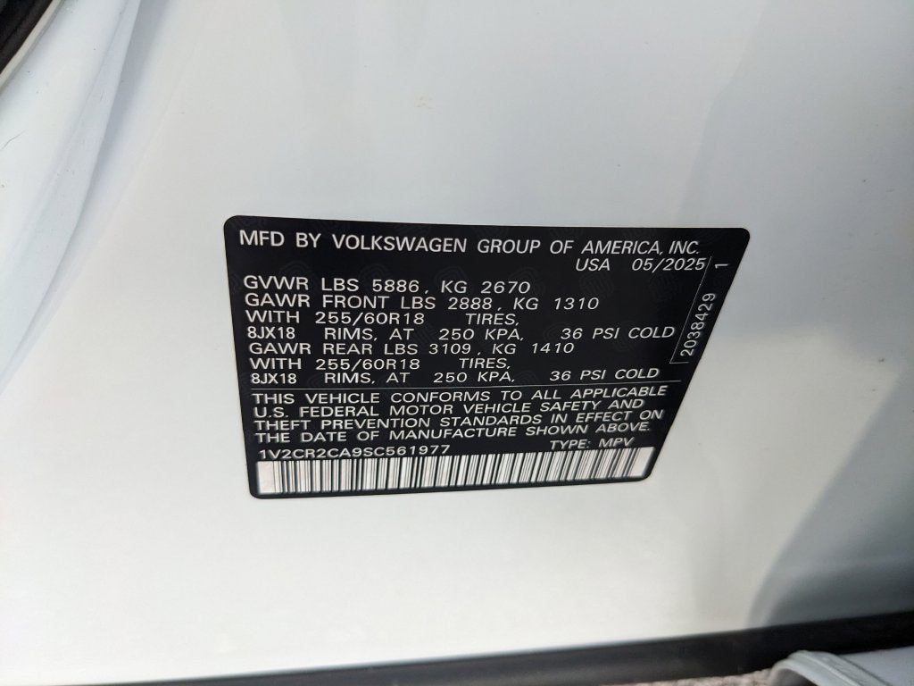 2025 Volkswagen Atlas 2.0T Peak Edition