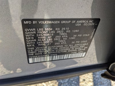2025 Volkswagen Atlas Cross Sport 2.0T SE