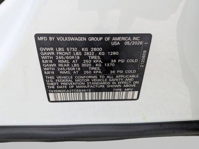 2026 Volkswagen Atlas 2.0T SE