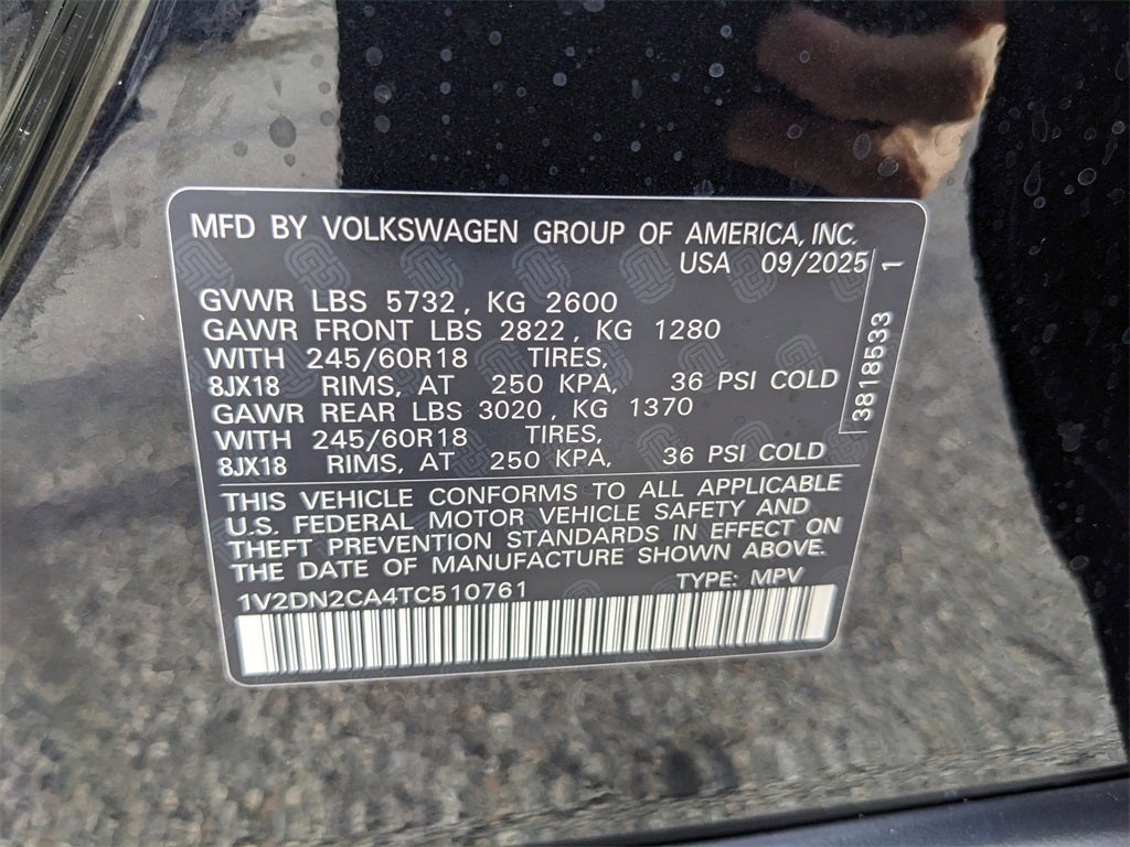 2026 Volkswagen Atlas 2.0T SE