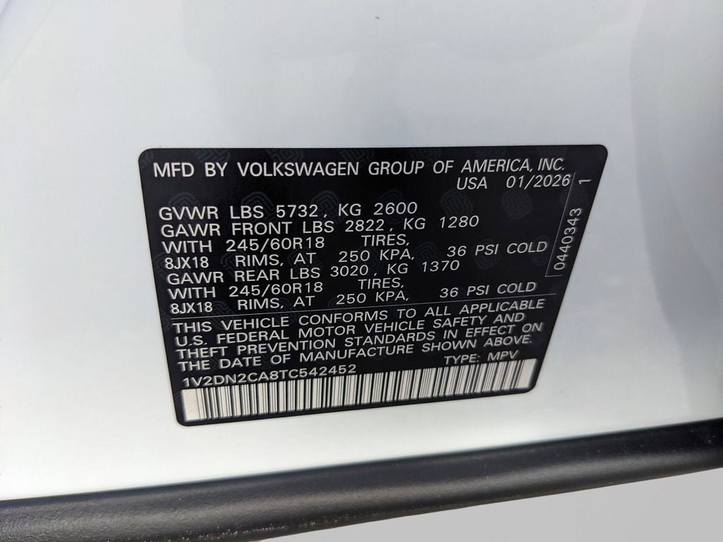 2026 Volkswagen Atlas 2.0T SE