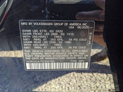 2026 Volkswagen Atlas Cross Sport 2.0T SEL Premium R-Line