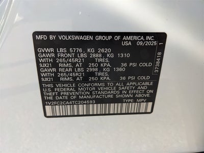 2026 Volkswagen Atlas Cross Sport 2.0T SEL Premium R-Line