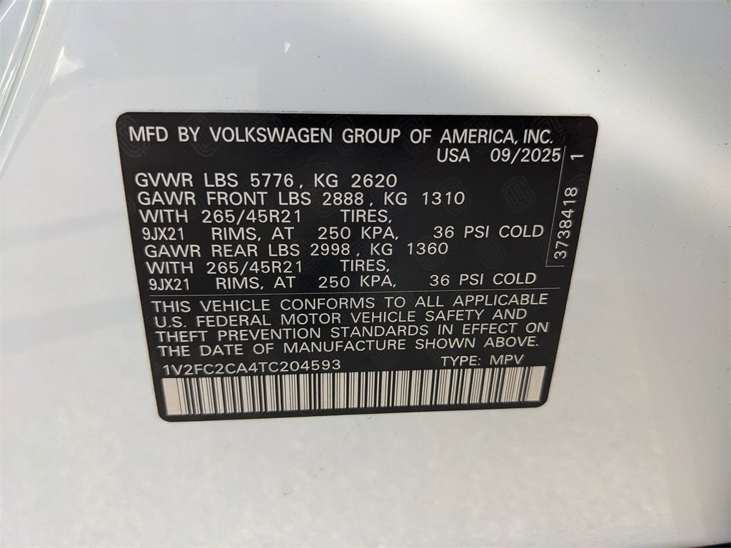 2026 Volkswagen Atlas Cross Sport 2.0T SEL Premium R-Line