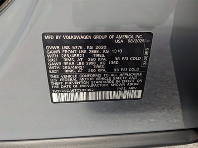 2026 Volkswagen Atlas Cross Sport 2.0T SEL Premium R-Line