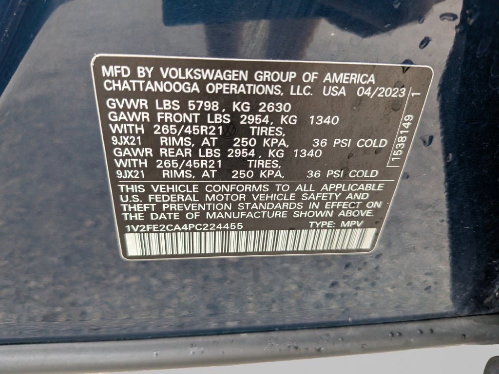 2023 Volkswagen Atlas Cross Sport 3.6L V6 SEL Premium R-Line