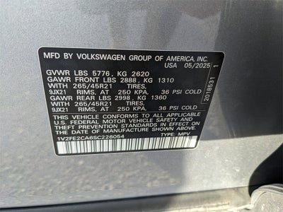 2025 Volkswagen Atlas Cross Sport 2.0T SEL Premium R-Line