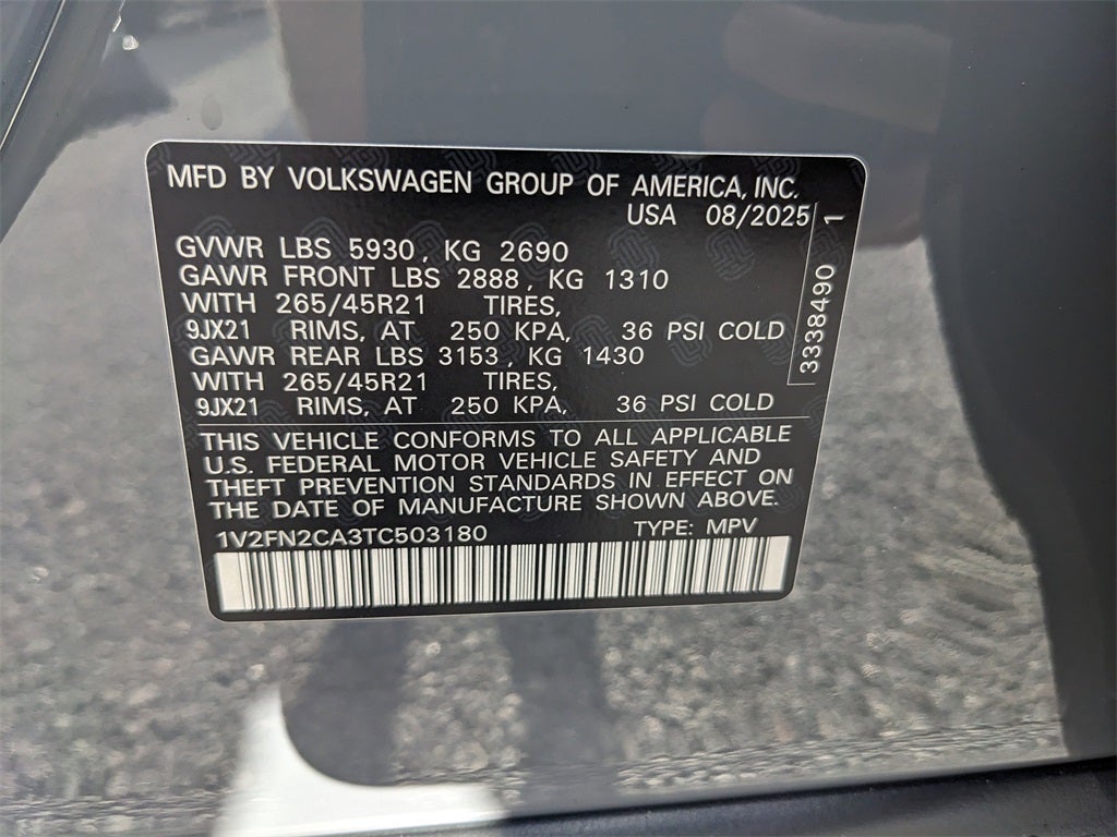 2026 Volkswagen Atlas 2.0T SEL Premium R-Line