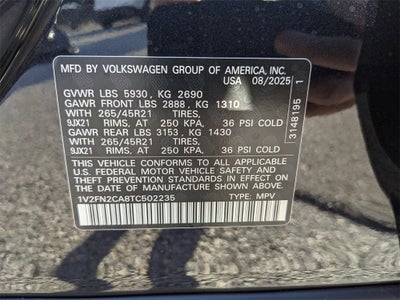 2026 Volkswagen Atlas 2.0T SEL Premium R-Line