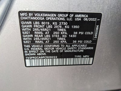 2023 Volkswagen Atlas 3.6L V6 SEL Premium R-Line