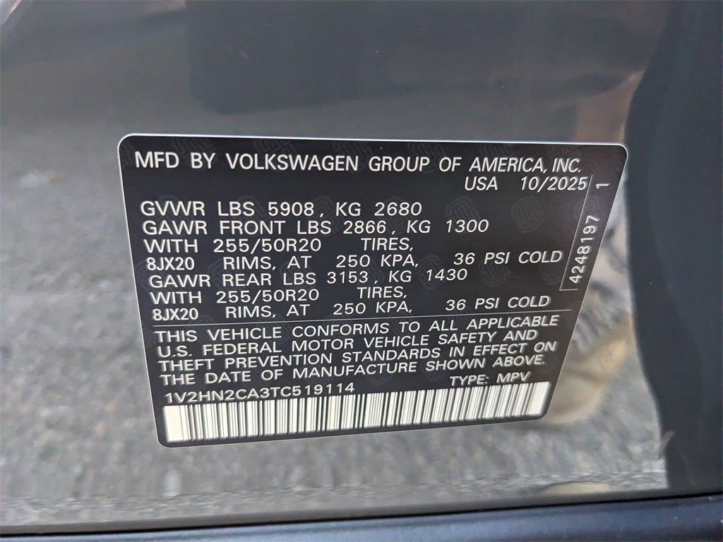 2026 Volkswagen Atlas 2.0T SE w/Technology