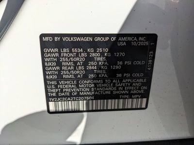 2026 Volkswagen Atlas Cross Sport 2.0T SE w/Technology