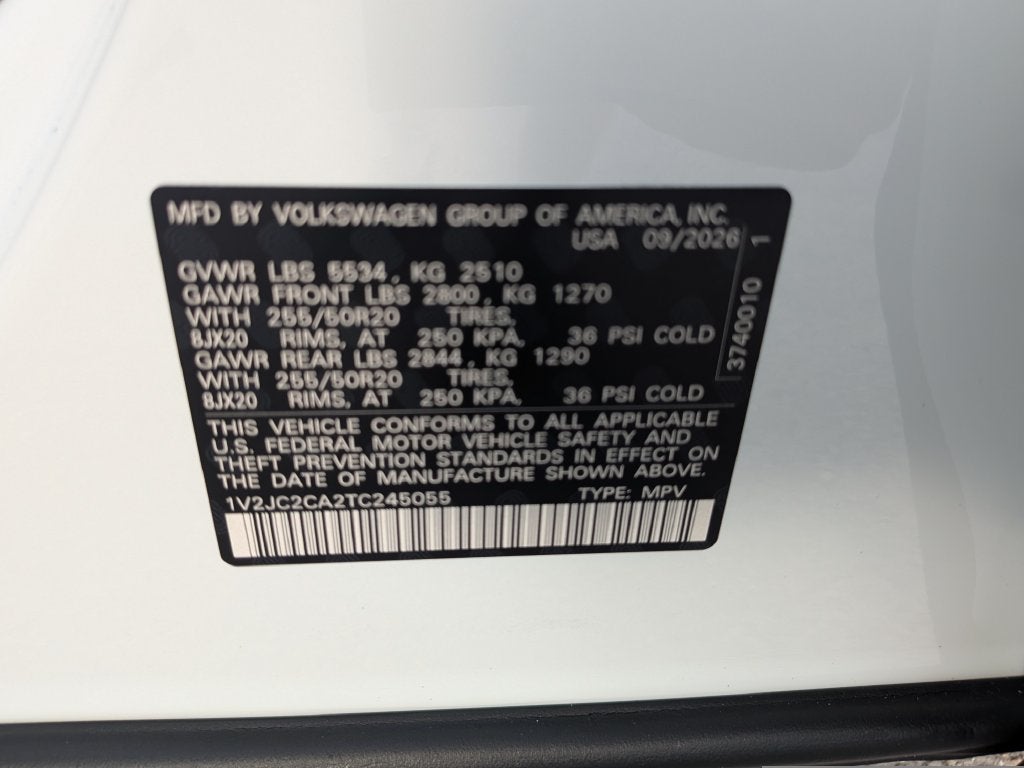 2026 Volkswagen Atlas Cross Sport SE w/Technology