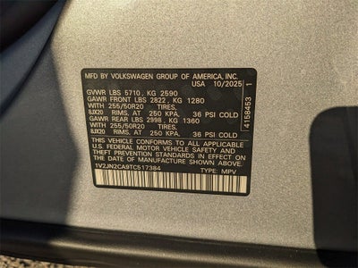 2026 Volkswagen Atlas 2.0T SE w/Technology