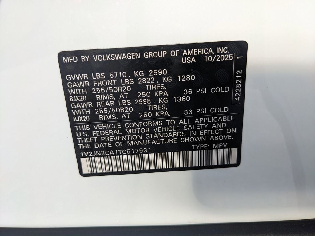 2026 Volkswagen Atlas 2.0T SE w/Technology