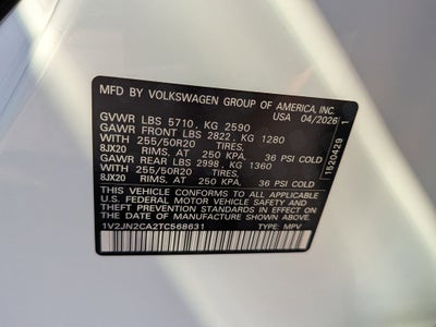 2026 Volkswagen Atlas 2.0T SE w/Technology