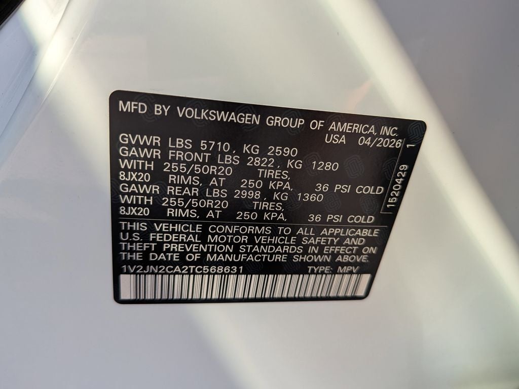 2026 Volkswagen Atlas 2.0T SE w/Technology