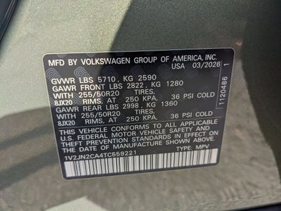 2026 Volkswagen Atlas 2.0T SE w/Technology