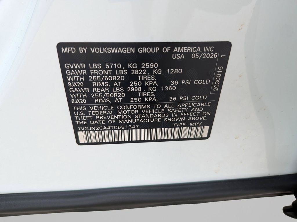 2026 Volkswagen Atlas 2.0T SE w/Technology