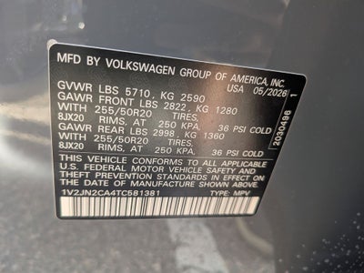 2026 Volkswagen Atlas 2.0T SE w/Technology