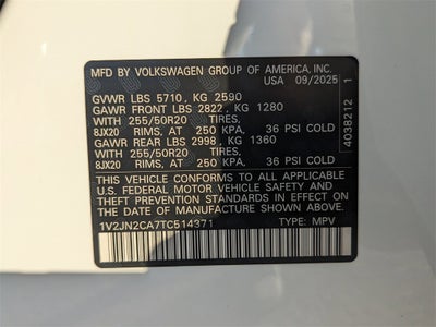 2026 Volkswagen Atlas 2.0T SE w/Technology