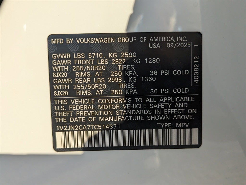 2026 Volkswagen Atlas 2.0T SE w/Technology