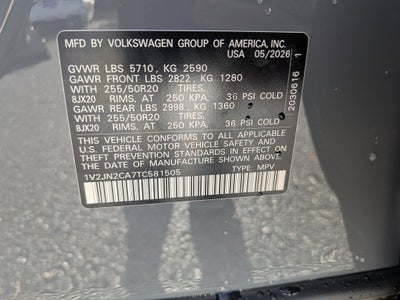 2026 Volkswagen Atlas 2.0T SE w/Technology