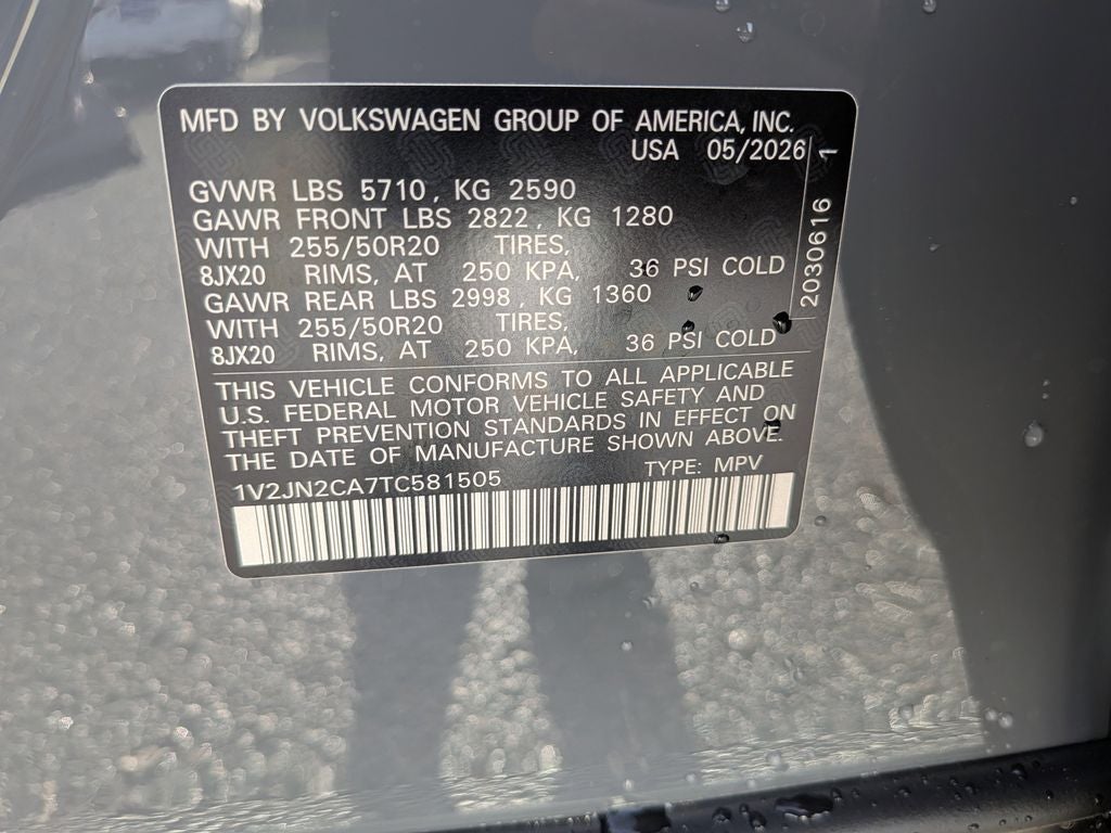 2026 Volkswagen Atlas 2.0T SE w/Technology