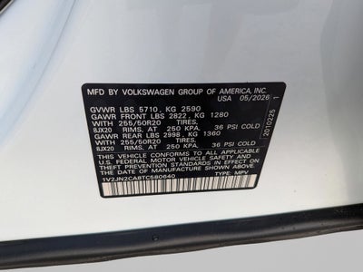 2026 Volkswagen Atlas 2.0T SE w/Technology