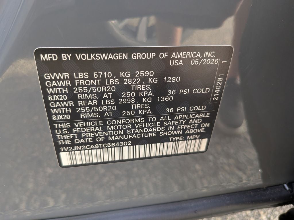 2026 Volkswagen Atlas 2.0T SE w/Technology