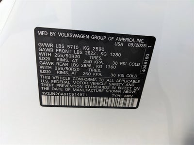 2026 Volkswagen Atlas 2.0T SE w/Technology