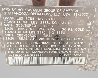 2023 Volkswagen Atlas 3.6L V6 SE w/Technology