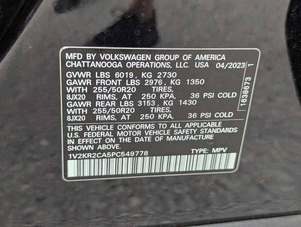 2023 Volkswagen Atlas 3.6L V6 SE w/Technology