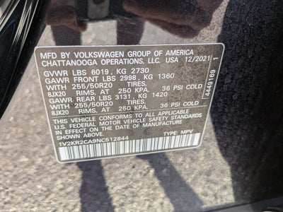 2022 Volkswagen Atlas 3.6L V6 SE w/Technology