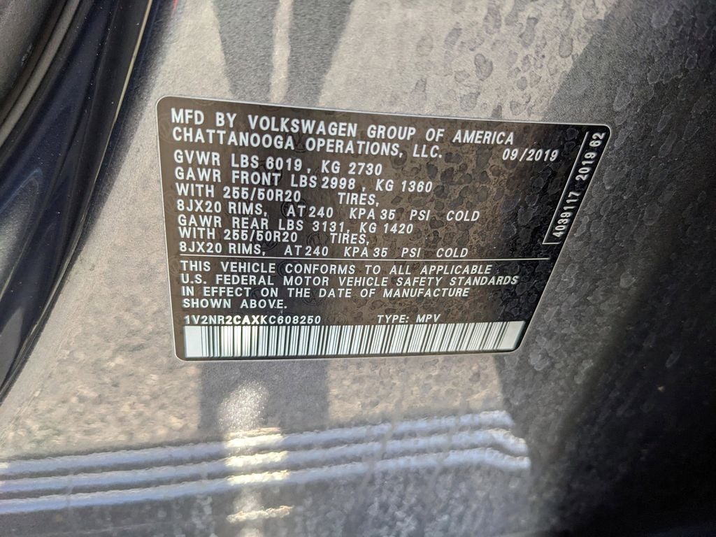 2019 Volkswagen Atlas SEL Premium 4Motion