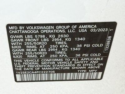 2023 Volkswagen Atlas Cross Sport 3.6L V6 SEL R-Line
