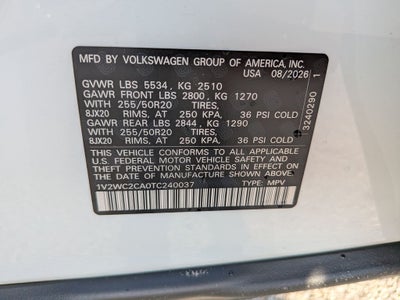 2026 Volkswagen Atlas Cross Sport SE w/Technology