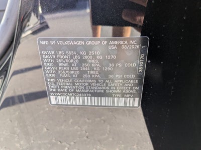 2026 Volkswagen Atlas Cross Sport SE w/Technology