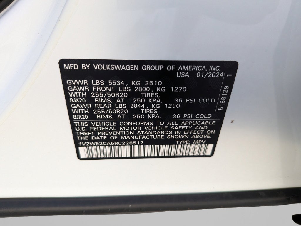 2024 Volkswagen Atlas Cross Sport 2.0T SE w/Technology