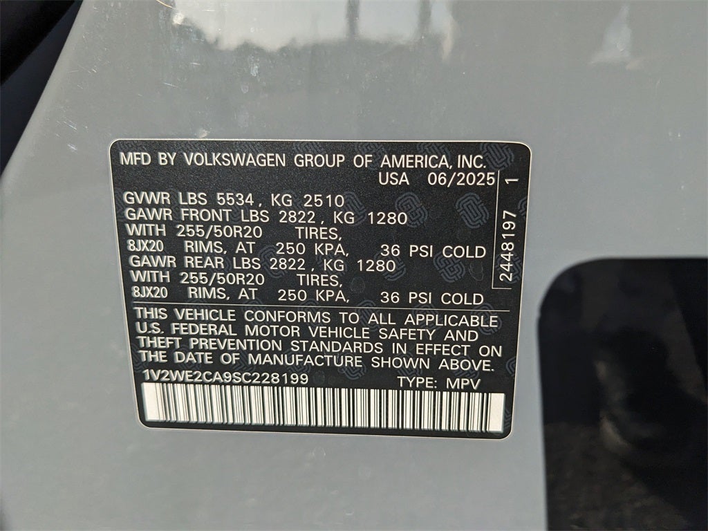 2025 Volkswagen Atlas Cross Sport 2.0T SE w/Technology