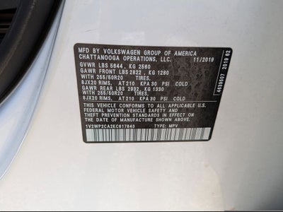 2019 Volkswagen Atlas 2.0T SE w/Technology w/Technology