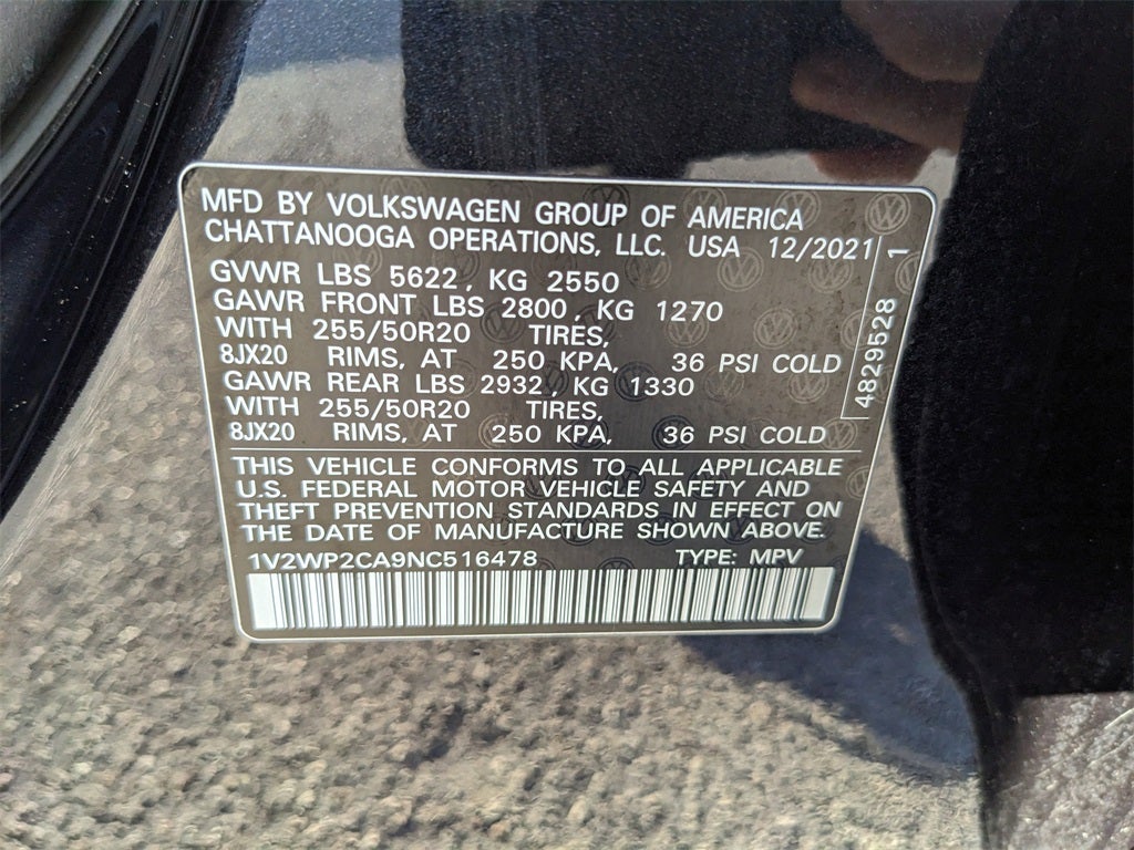 2022 Volkswagen Atlas 2.0T SE w/Technology