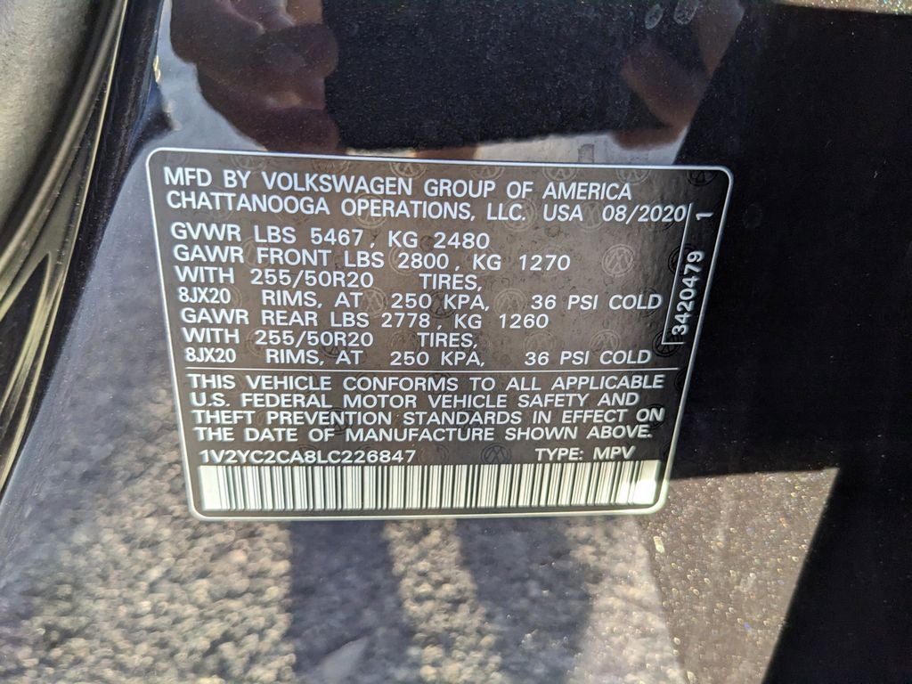 2020 Volkswagen Atlas Cross Sport 2.0T SE w/Technology