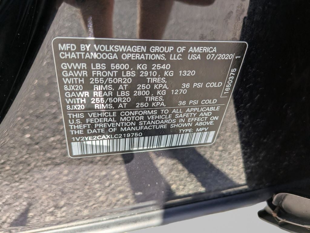 2020 Volkswagen Atlas Cross Sport 3.6L V6 SE w/Technology