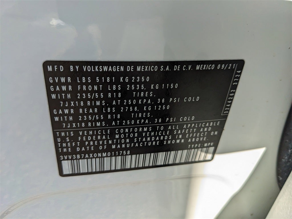 2022 Volkswagen Tiguan 2.0T SE