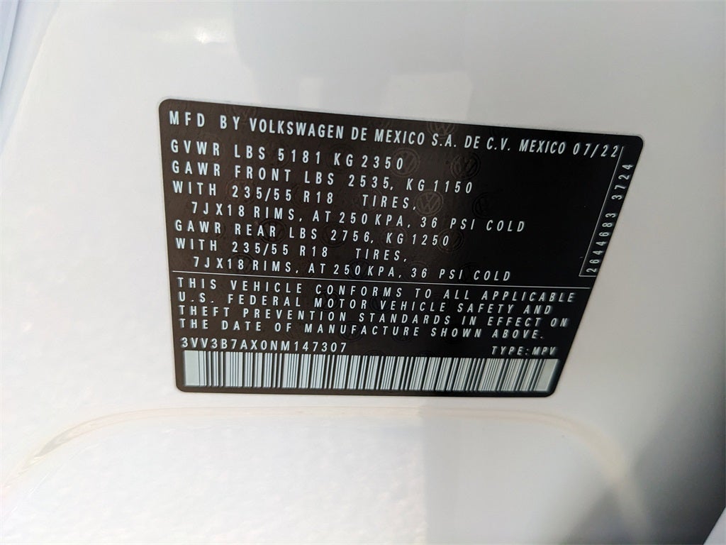 2022 Volkswagen Tiguan 2.0T SE