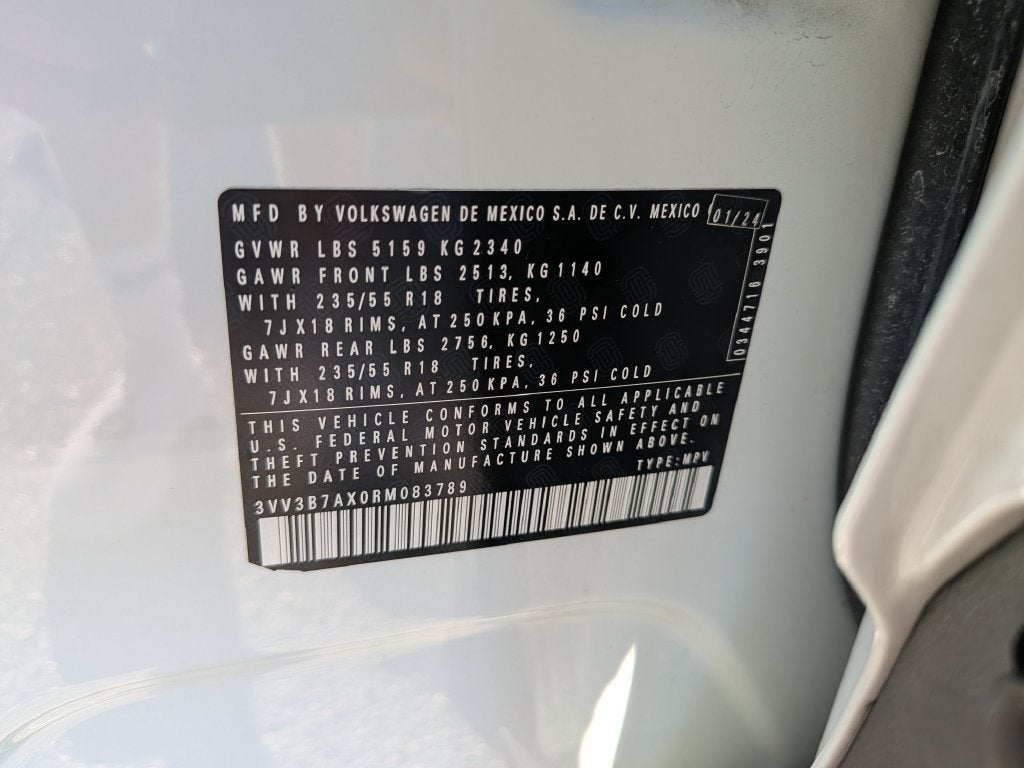 2024 Volkswagen Tiguan 2.0T SE