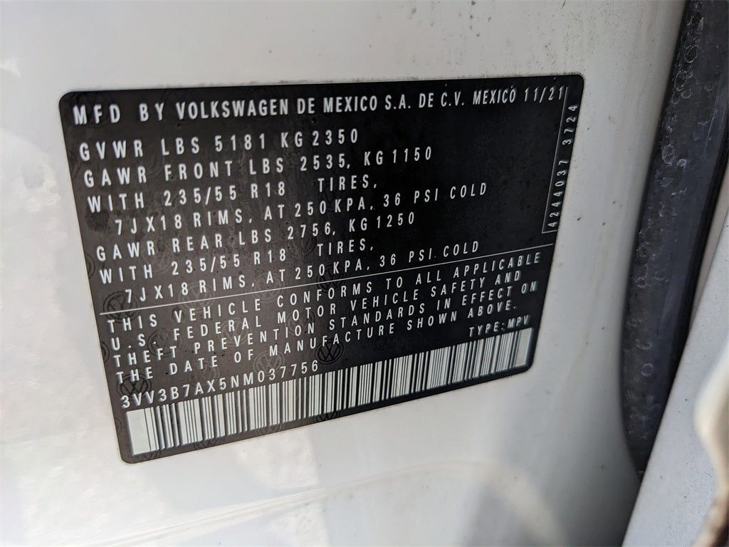 2022 Volkswagen Tiguan 2.0T SE